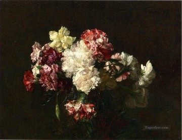  Clavel Pintura - Pintor de flores de claveles Henri Fantin Latour